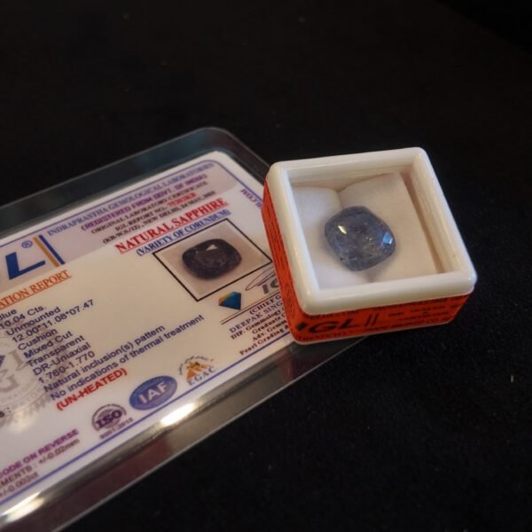 Natural Blue Sapphire (Neelam) Gemstone – Certified & Unheated