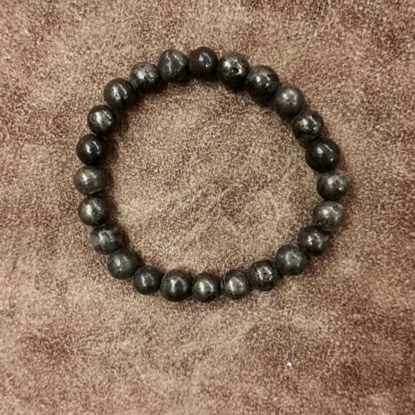Natural AAA+ Raw Pyrite Stretchable Bracelet – Wealth & Luck