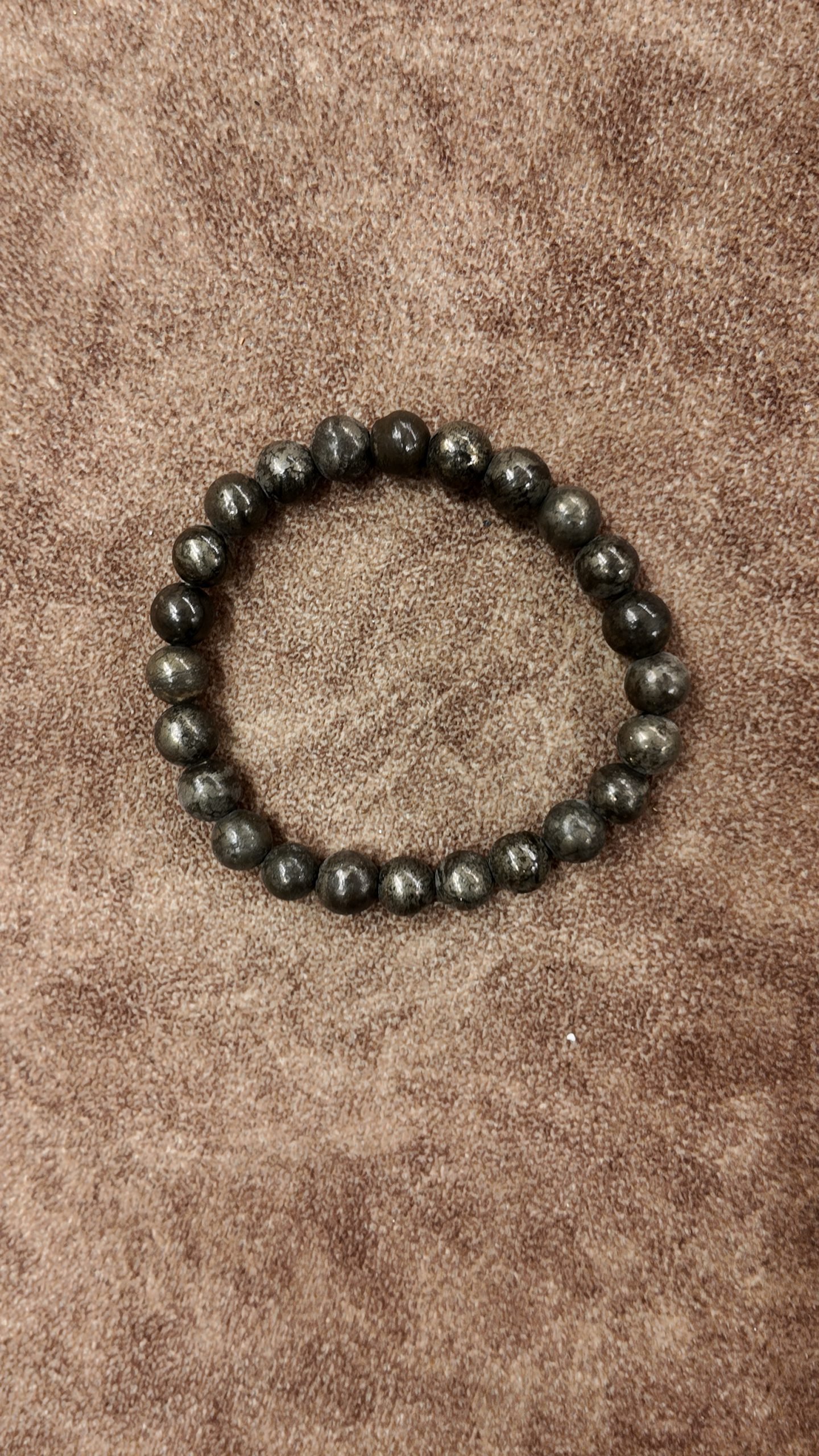Natural AAA+ Raw Pyrite Stretchable Bracelet – Wealth & Luck