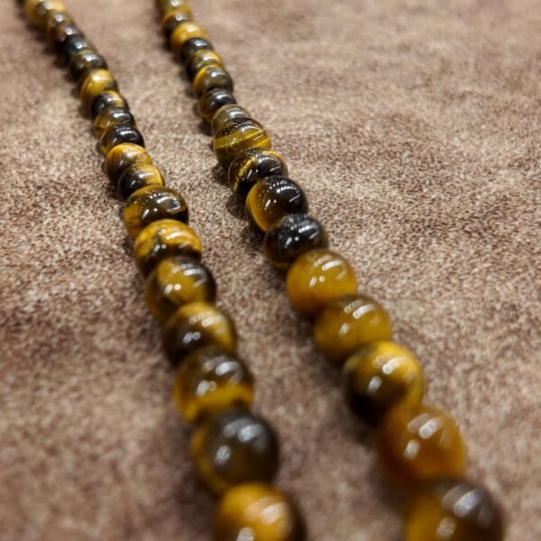 Tiger Eye Manjushri Pendant – 8mm Beads