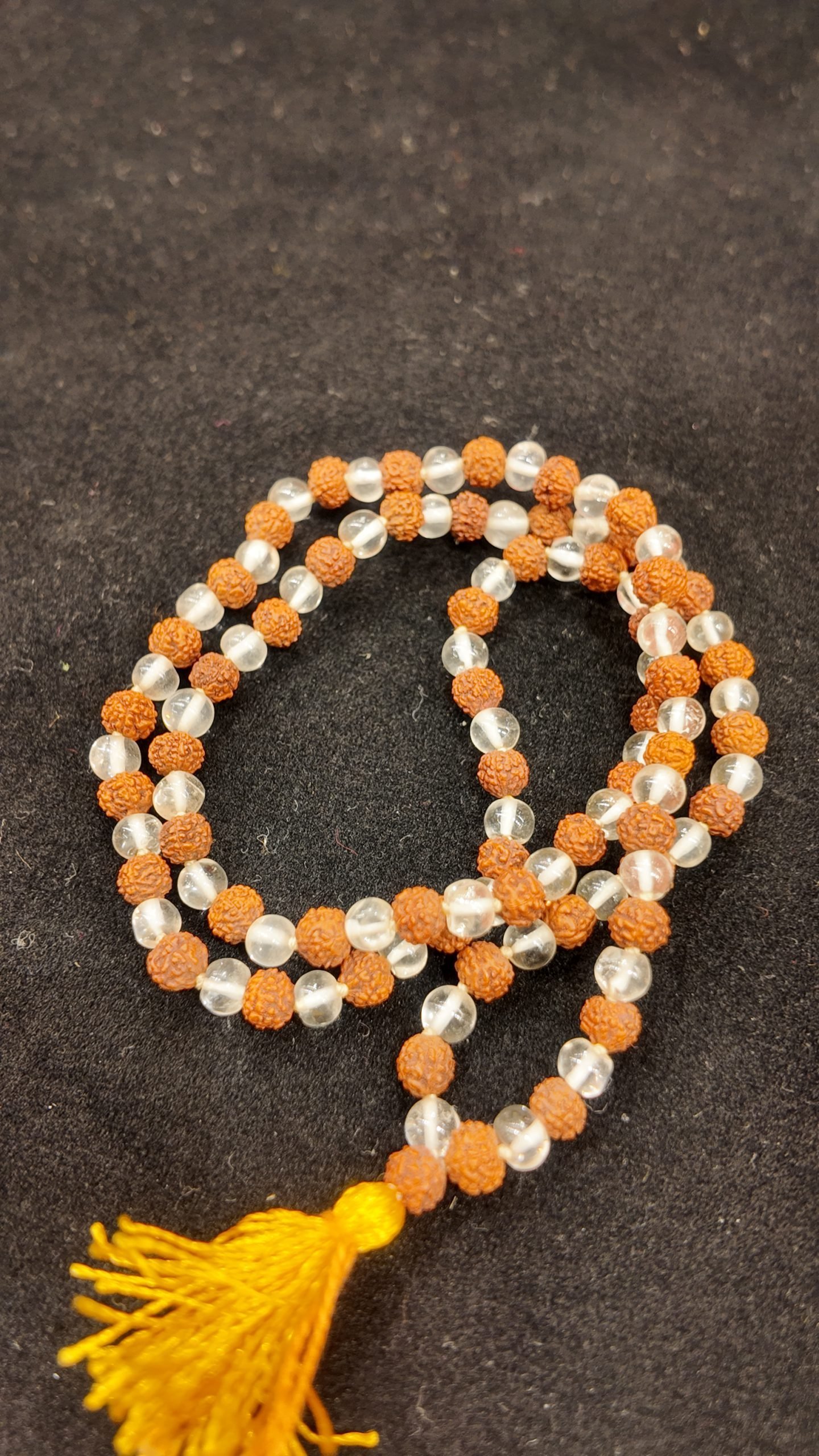 Rudraksha Sphatik Mala – 8mm