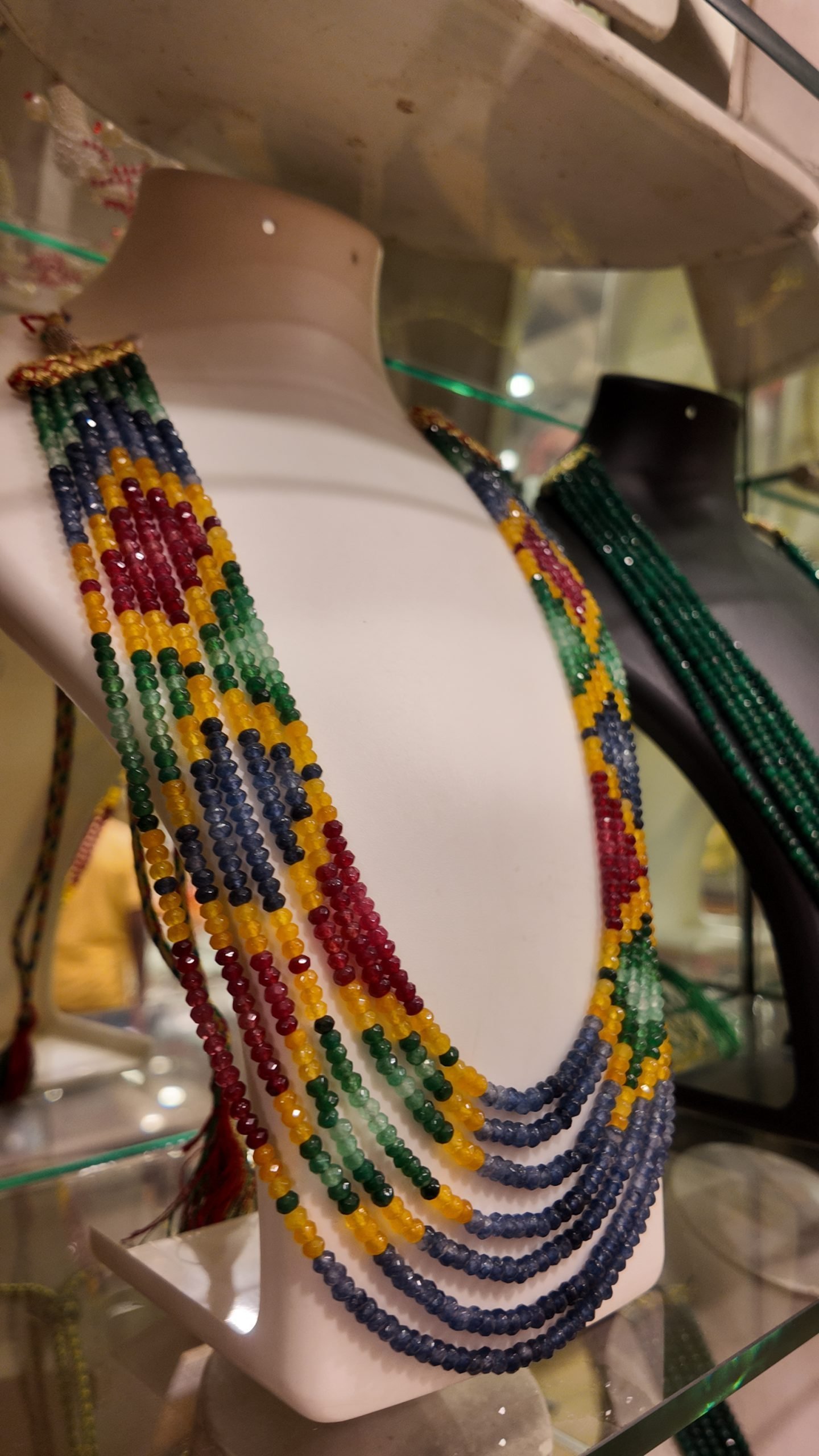 7-Layer Multicolor Onyx Beads Necklace