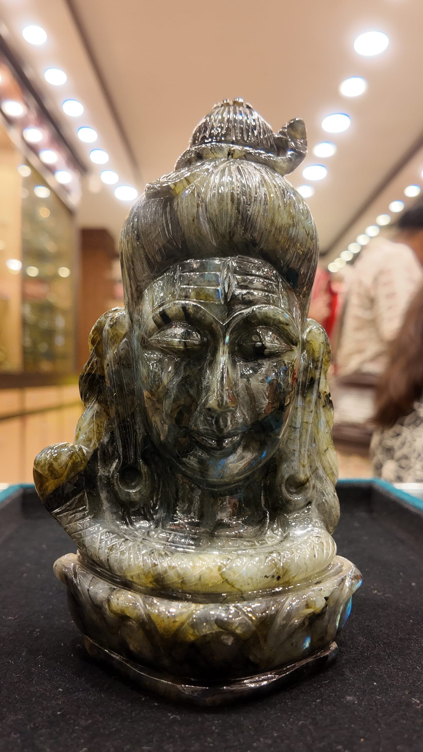 Lord Shiva Gemstone Statue