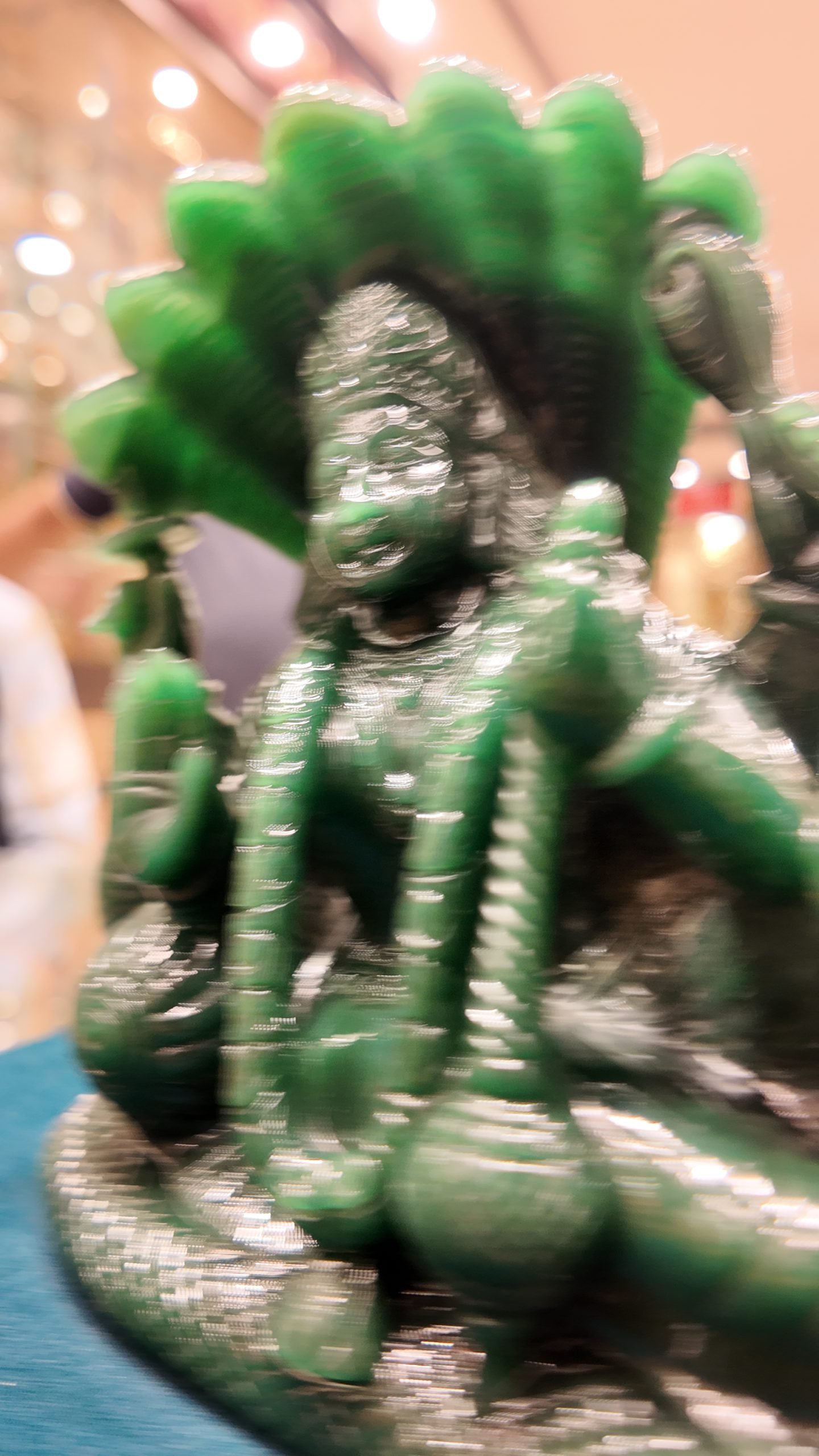 Goddess Maha Lakshmi in Colombian Green Jade