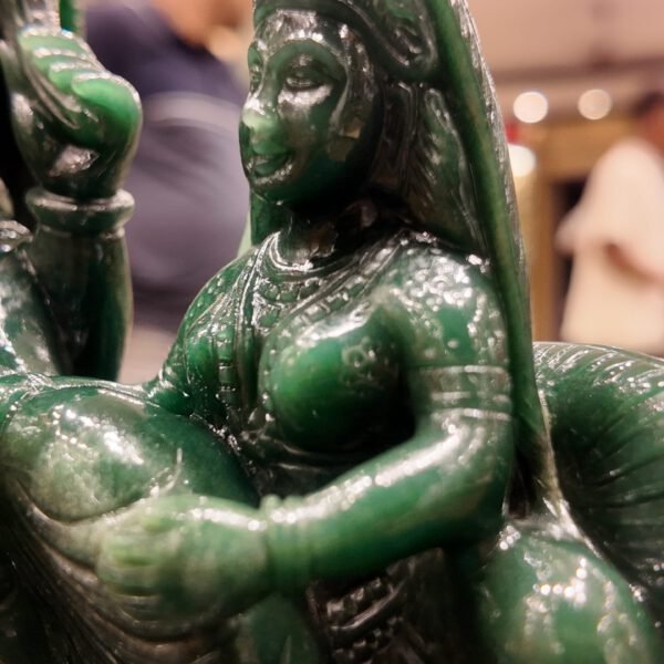 Goddess Lakshmi in Colombian Green Jade