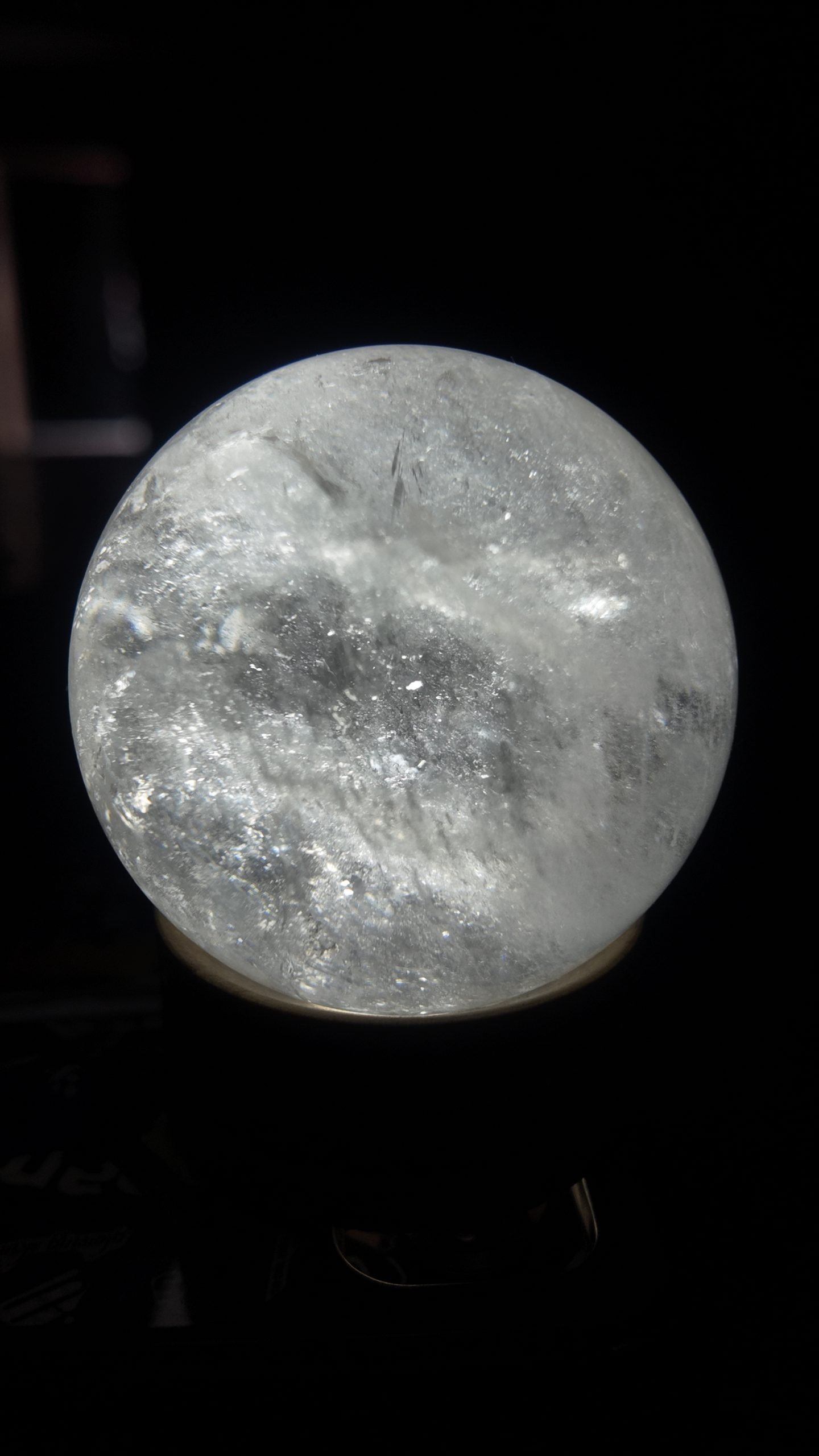 White Jade Crystal Sphere – Style 1