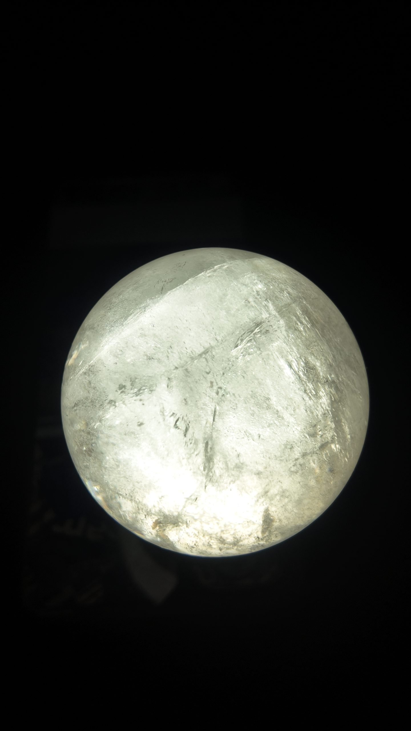 White Jade Crystal Sphere