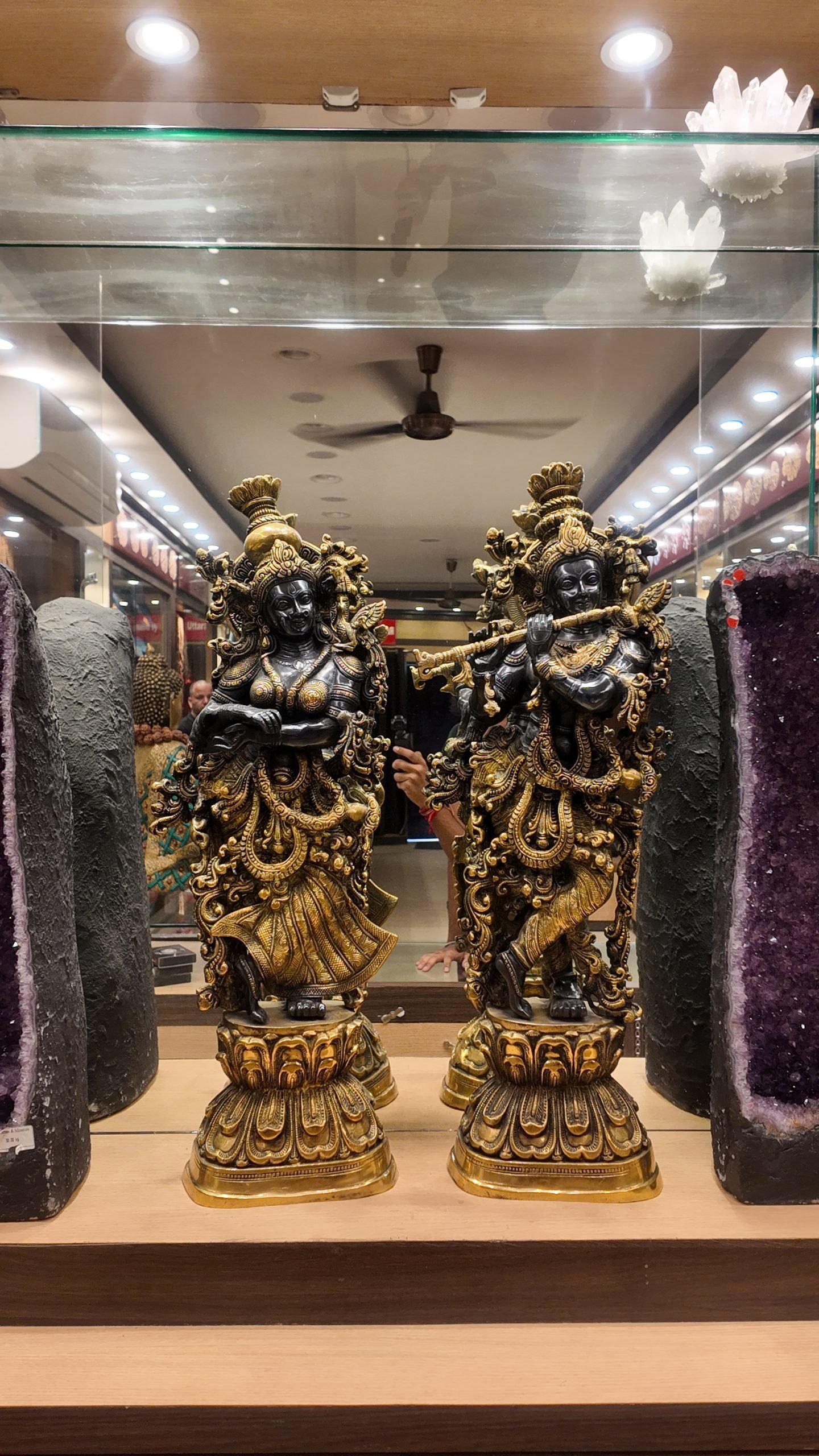 Radha Krishna Superfine Brass Statue